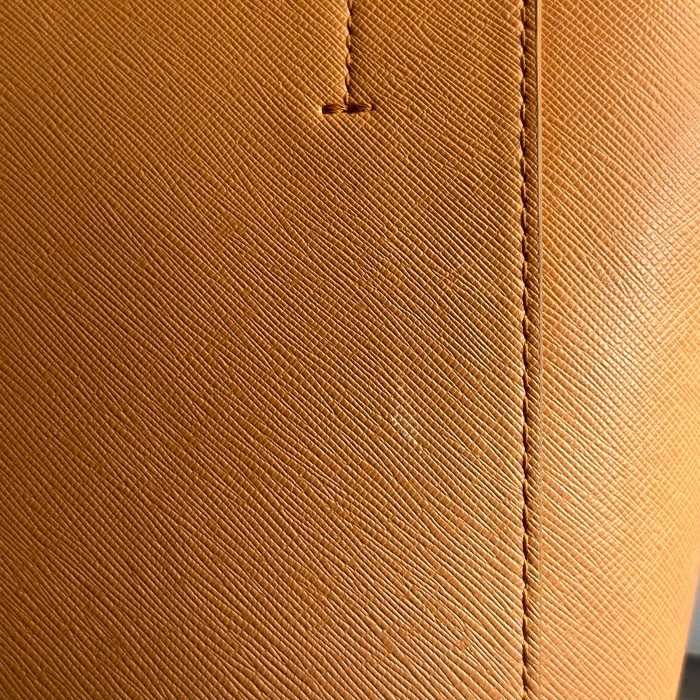 Tan Leather Crossbody with Decorative Scarf - Picture 3 of 7